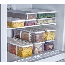 Prime Bölmeli 10'lu Nora Saklama Kabı 2 Lt Açık Gri