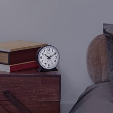 Prime Technology 14075 Siyah Analog Kurmalı Çalar Saat