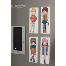 Prime Manyetik Blok 3 Parçalı Yapboz Çift Taraflı - Şapkalı Kızlar Puzzle - 6 Şapkalı Kız Görseli