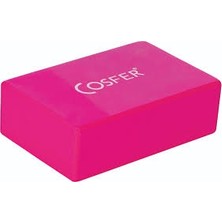 Cosfer Yoga Blok Pilates Roller Tekil Kullanım Amacıyla 3x6x9 cm Kalınlıkta Destekleyici