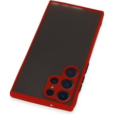 Galaxy S23 Ultra Kılıf Montreal Silikon Kapak - Kırmızı