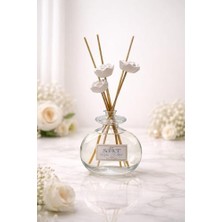 Prime Beyaz Çiçekler Seramik Taş Çiçekli Çubuklu Oda Kokusu Flowers 80 ml