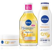 Prime C Vitamini Bakım Seti, Q10 Sıkılaştırıcı Losyon 250ML, Gündüz Kremi 50ML,MAKYAJ Temizleme Suyu 400ML