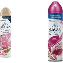 Prime Glade Aerosol Çiçek Festivali Oda Kokusu 300 ml (1 x 300 Ml) ve Glade Aerosol Aşkın Büyüsü Oda Kokusu 300 ml (1 x 300 Ml)