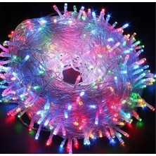 Prime 10 Metre Fişli Rgb LED Işık Yılbaşı Ağacı Işığı LED Ampül Çam Ağacı Balkon Merdiven Salon Yada Oda Süslemelerinde Kullanıma Uygun 220V Prizden Enerjisini Alır