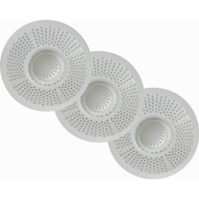 Prime Hairstopper Duş ve Küvet Için Duş Tahliye Kapağı, Beyaz, 3'lü Paket