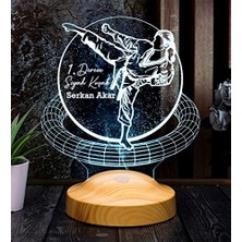 Prime Karateci Hediyesi, Karate Tekvando Judo Sporcuya Hediye 3D LED Lamba