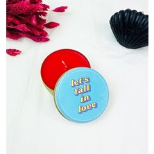 Prime Let's Fall In Tasarımlı Kokulu Teneke Mum (Beyaz)