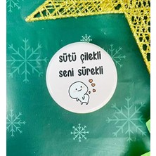 Prime Sütü Çilekli Seni Sürekli Tasarımlı Kokulu Teneke Mum (Beyaz)