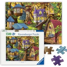 1500 Parça Puzzle Ağaçlarda Alacakaranlık