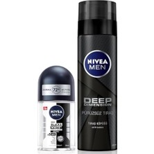 Prime Men Erkek Tıraş Köpüğü Deep Dimension 200ML ve Mini Roll-On Deodorant & Original 25ML