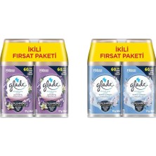 Prime Glade Yedek Otomatik Sprey, Lavanta ve Temiz Çarşaf,ferahlığı (4 x 269 Ml)