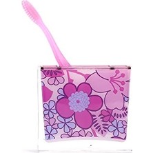Prime Diş Fırçalık Pembe Çiçekli Akrilik Model
