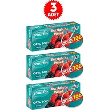 Prime 3 Paket Buzdolabı Poşet Orta Boy (100 Adet x 3)