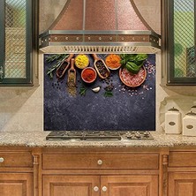 Prime Mutfak Duvar Tezgah Arası Ocak Arkası Kaplama Herbs Spices