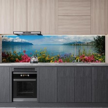 Prime Mutfak Tezgah Arası Folyo Kaplama Folyosu Cenevre Gölü 60X300 cm