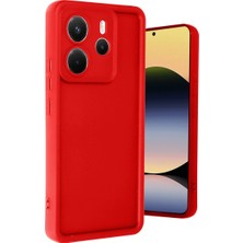 Redmi Note 14 4g Kılıf Viera Silikon - Kırmızı