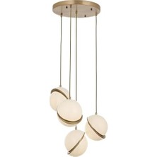 Prime AV-60350-4ET Eskitme Kaplama Modern Avize E27 Metal Pleksi 0X4CM