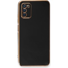 Galaxy A03S Kılıf Volet Silikon - Siyah
