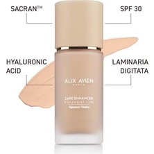 Prime Alix Avien Kırışıklık Karşıtı Nemlendirici SPF30 Parlak Bitişli Fondöten Care Enhancer 808 Warm (2 Paketi)