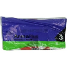Prime Armaplus Takviyeli Çanta Poşet Beyaz Üzeri Desenli 30X45 50 Adet No:3