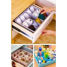 Prime Kapaksız Dolap Içi 15 Bölmeli Çekmece Düzenleyici Plastik Hobi Kutusu Takı Makyaj Saklama Kabı Organizer (Beyaz)