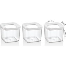 Prime Kare Saklama Kabı, 3X700 ml