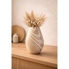 Prime Handmade Dekoratif Seramik Vazo | Modern & Tasarım | Doğal Dokulu El Yapımı Vazo | Salon, Konsol & Masa Üzeri Dekor