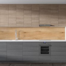 Prime Mutfak Tezgah Arası Folyo Kaplama Folyosu Mutfak Ahşap Doku 60X100 cm