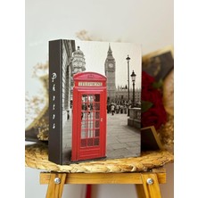 Prime 10 x 15 cm 200'LÜK Telefon Kulübesi Desenli Fotoğraf Albümü