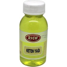 Rich Keten Yağı 100 cc Sarı Renkli Sanatsal Malzeme Özelliğiyle Kullanıma Uygun