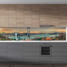 Prime Mutfak Tezgah Arası Folyo Kaplama Folyosu Istanbul Köprü 60X100 cm
