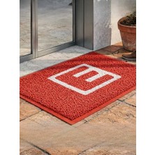 Prime Beylini Eczane Önü Paspası E Logo Giriş Işyeri Eczane Mağaza Girişi Kapı Önü Kıvırcık Hijyen Halısı 60X80 cm