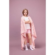 DeFacto Regular Fit Fitilli Kaşkorse Şort Tişört 2'li Pijama Takımı Kız Çocuk H5705A826SM