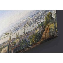 Prime Carlo Bossoli-Istanbul'a Bakan Türkler Kanvas Tablo, 70X110 cm