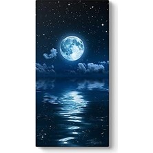 Prime Mavi Dolunay Tablosu 70 x 140
