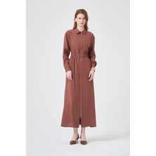Ftz Women Kadın Modal Elbise  Kakao 31033