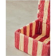 Prime Colorful Kağıt Ip Dekoratif Kutu 18X18X8CM Kırmızı