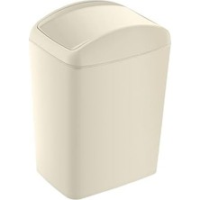Prime Soft Çöp Kutusu Döner Kapak 40 Lt Latte