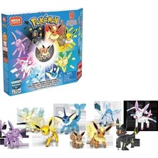 Pokemon Mega Pokémon™ - Eevee Dönüşümleri Yapı Seti, Çocuklar Için Yapı Oyuncakları GFV85