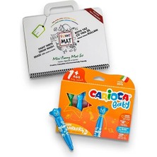 Carioca Akademi Çocuk Funny Mat Mini Set& Teddy Bebek Keçeli 6 'lı Keçeli Kalem Seti