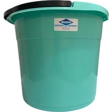 Prime Wespa Plastik Su Kovası, Turkuaz, 3 No, Dayanıklı Ev ve Bahçe Kullanımı Için 10 Litre