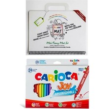 Carioca Akademi Çocuk Funny Mat Mini Set&carioca Joy 24'lü Keçeli Kalem Seti