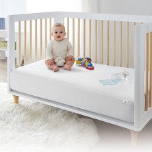 Prime Vionel %100 Pamuklu, Sıvı Geçirmez Bebek Alezi,bebek Alez Yatak Koruyucu, Çocuk Yatak Koruyucu Alezi, Beşik Yatak Alezi, Beşik Yatak Koruyucu (80X130)