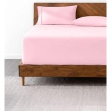 Prime Lastikli & Hipoalerjenik ÇARŞAF%100 Pamuk Penye Kumaş Pembe 140X200, Luxcarsaf