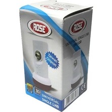Rose 0.1Db Single Lnb GNYSLR Tek Çıkışlı Model Yağmur Koruma Kapaklı Kolay Kurulum