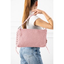 Valu Accessorize Kadın Örgü Detaylı Sabit Askılı Hasır Desenli Omuz Çantası Muya