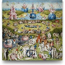 Prime Hieronymus - Dünyevi Zevkler Bahçesi Tablosu - 40X40CM