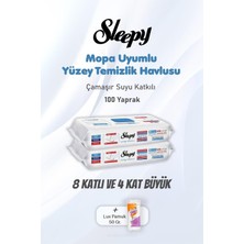 Prime Çamaşır Suyu Katkılı Yüzey Temizlik Havlusu 100 Yaprak ve Pamuk