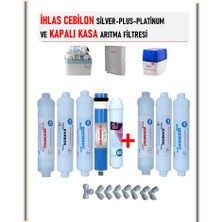netsu arıtma -İhlas Aura Cebilon ve Tüm Kapalı Kasa Su Arıtma Cihazı Filtresi,5 li +3 lü  Filtre Seti